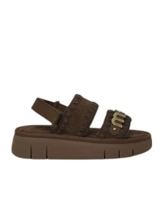 Mou Brown Bounce Sandal Monochrome