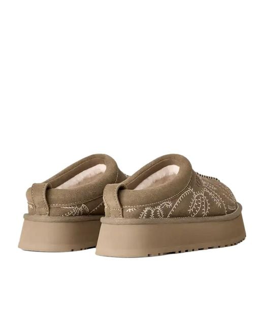 Ugg Brown Platform Flats
