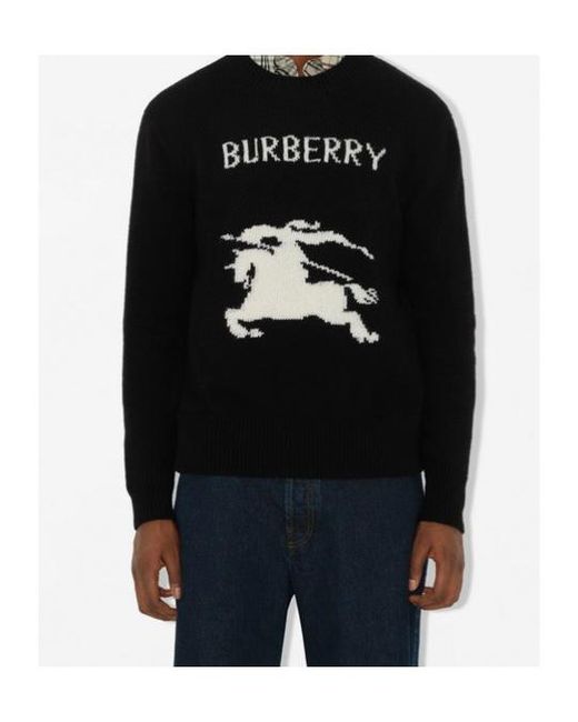 Burberry Black Ekd Cashmere Jumper for men