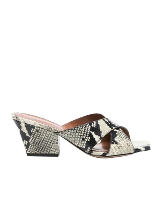 Paris Texas Multicolor Square Toe High-Heeled Sandals