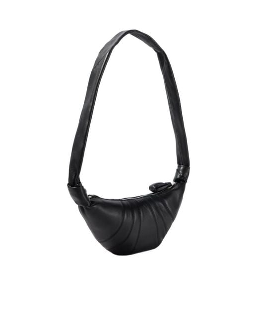 Lemaire Black Croissant Small Shoulder Bag for men