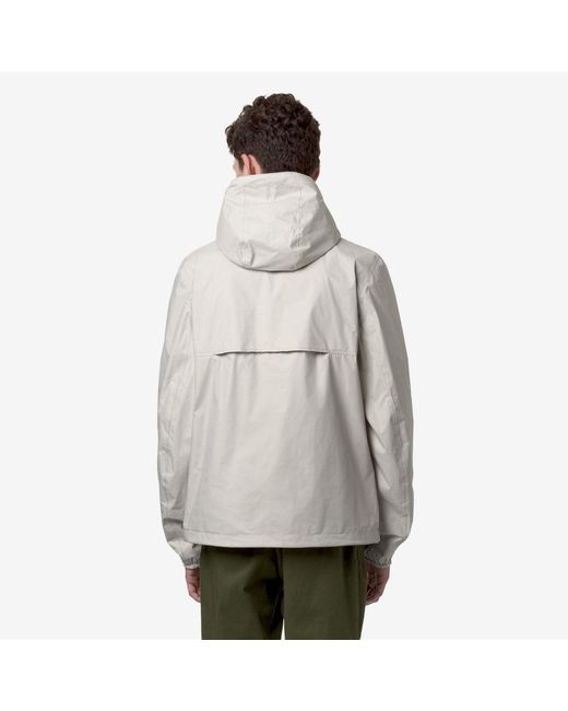 K-Way White Jake Plus.2 Reversible Jacket for men