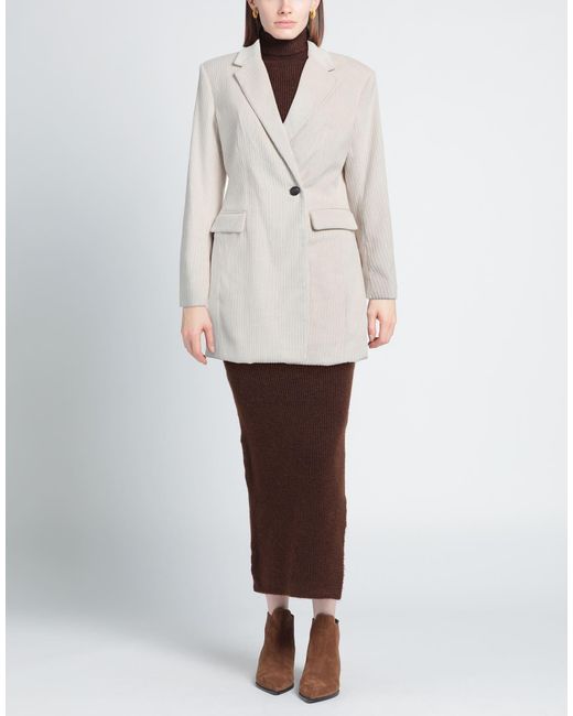 Rag & Bone White Double-Breasted Corduroy Blazer