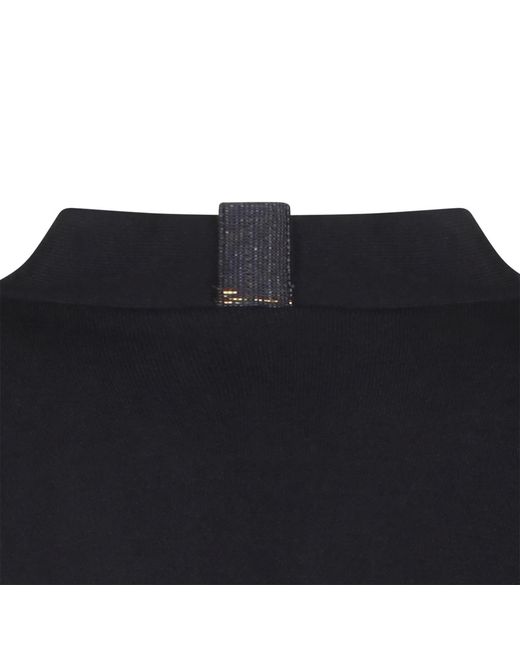 Fabiana Filippi Black V-Neck Zipped Cardigan