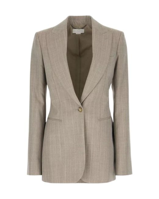Stella McCartney Gray Long-Sleeved Suit Jacket
