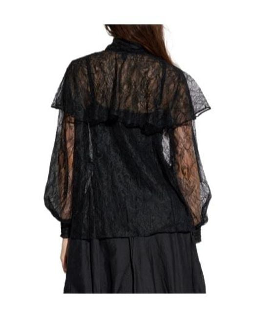 AllSaints Black Athena Lace Top