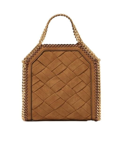 Stella McCartney Brown Falabella Tiny Chain Tote Bag