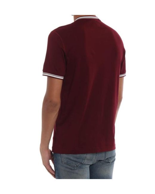Dolce & Gabbana Red Short-Sleeved T-Shirt for men