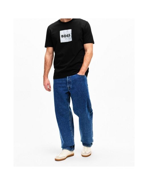Boss Black Logo Crew-Neck T-Shirt for men