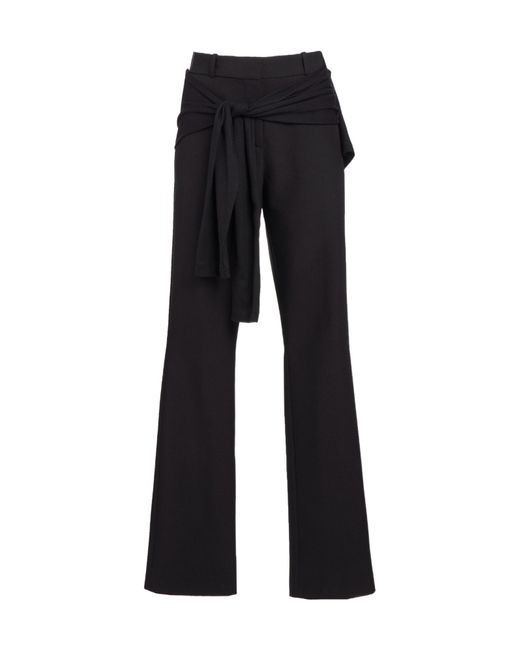 Coperni Black Tie-Waist Trousers