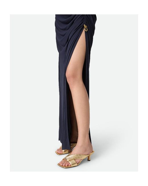 Bottega Veneta Metallic Riva Mules
