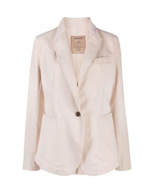 Uma Wang Natural Bag Suit Jacket