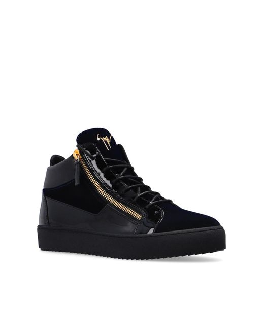 Giuseppe Zanotti Black Kriss High-Top Lace-Up Sneakers for men