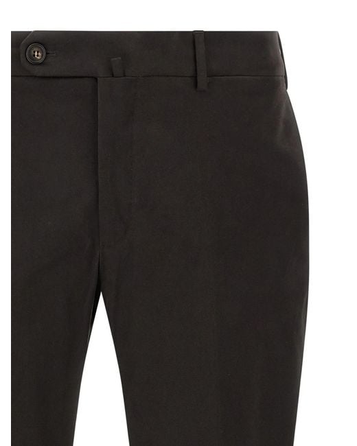 Incotex Black Pattern 30 Slim-Fit Pants for men