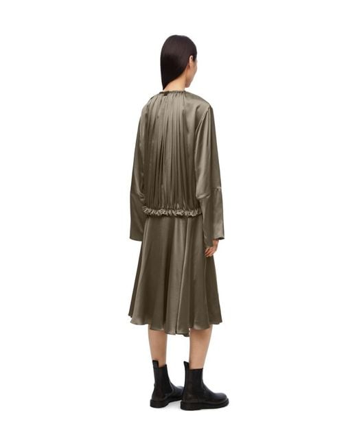 Loewe Natural Elasticated Waist Long Sleeved Tunic Dress