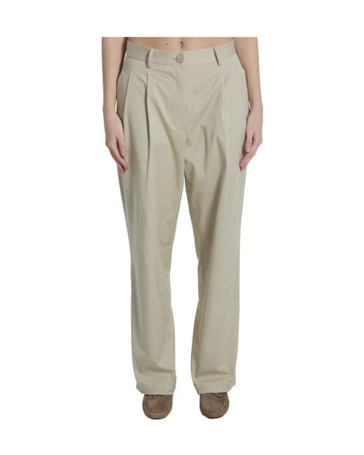 Frankie Shop Gray Norstrand Pleated Chino Pants