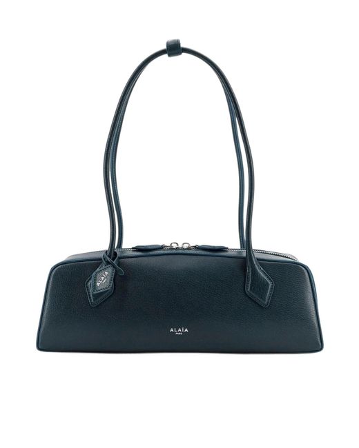 Alaïa Blue Alaïa Le Teckel Medium Shoulder Bag