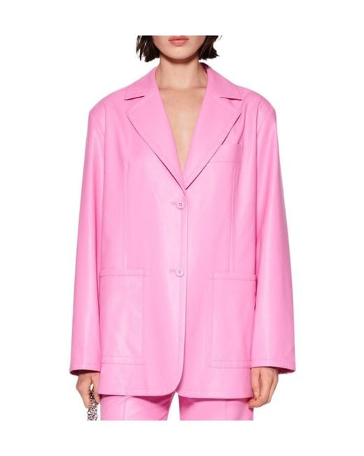 STAND Pink Lapel Suit Coat