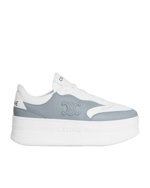 Céline Blue Block Sneaker With Triomphe