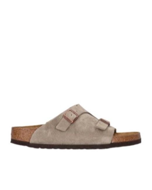 Birkenstock Brown Zurich Flat Slippers