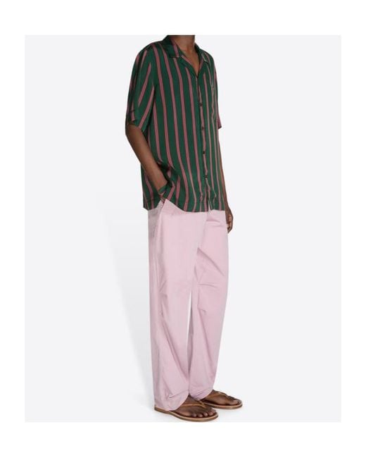 Dries Van Noten Pink Pencks Straight-Leg Pants for men