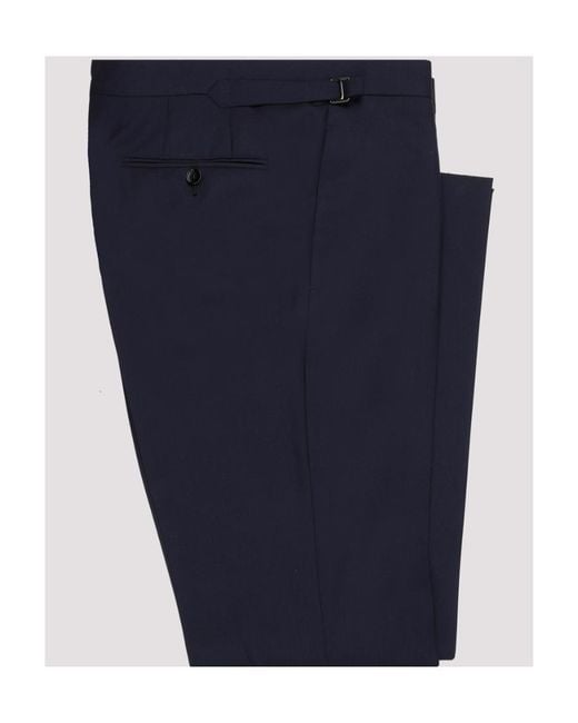 Tom Ford Blue Wool Single-Breasted Suit Set for men