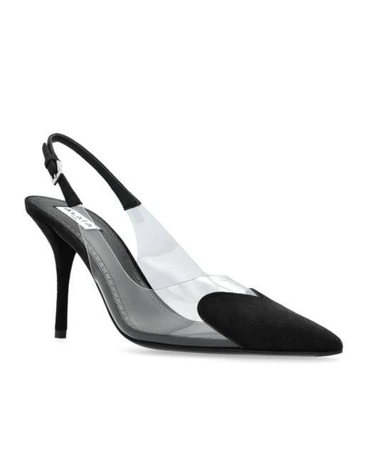 Alaïa Black Le Coeur Slingback