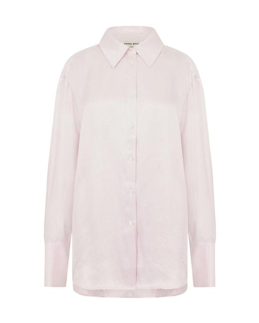 Anine Bing Pink Long Sleeve Shirt