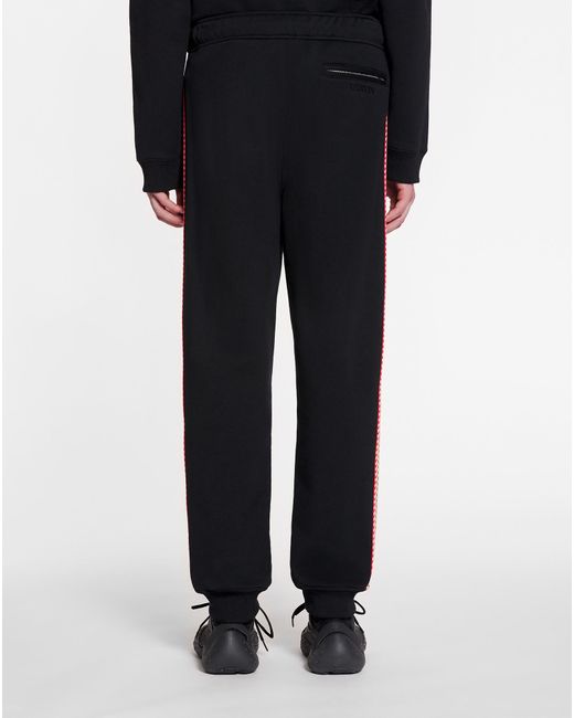 Lanvin Blue Side Curb Drawstring Track Pants for men