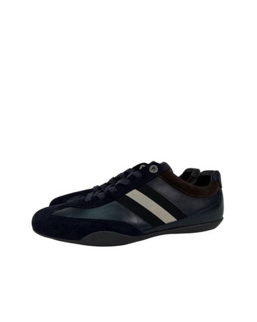 Bally Blue Logo Casual Sneakers for men