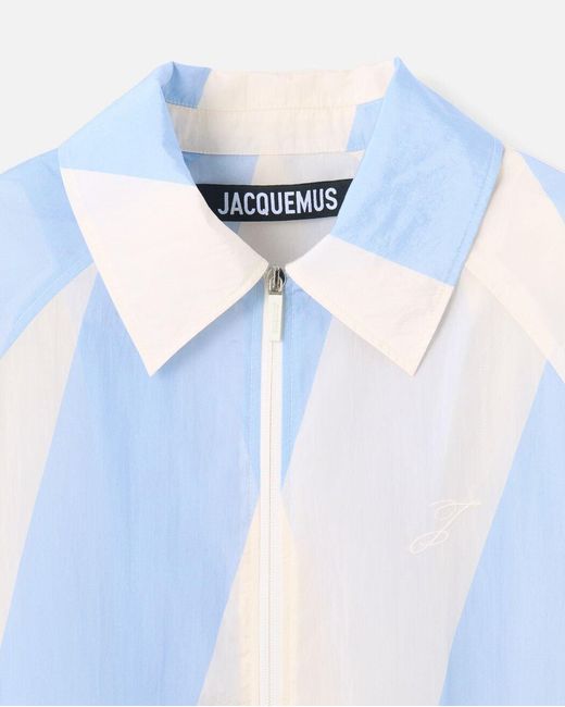 Jacquemus Blue Le Coupe Vent Zip Jacket for men