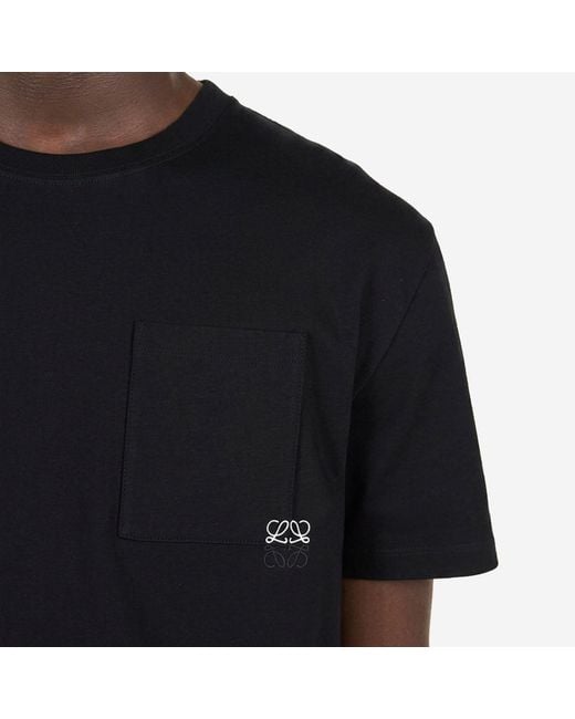 Loewe Black Crewneck T-Shirt for men