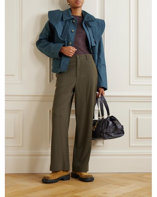 J.W. Anderson Green Straight Trousers
