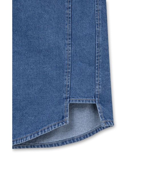 Wooyoungmi Blue Logo Denim Shirt for men