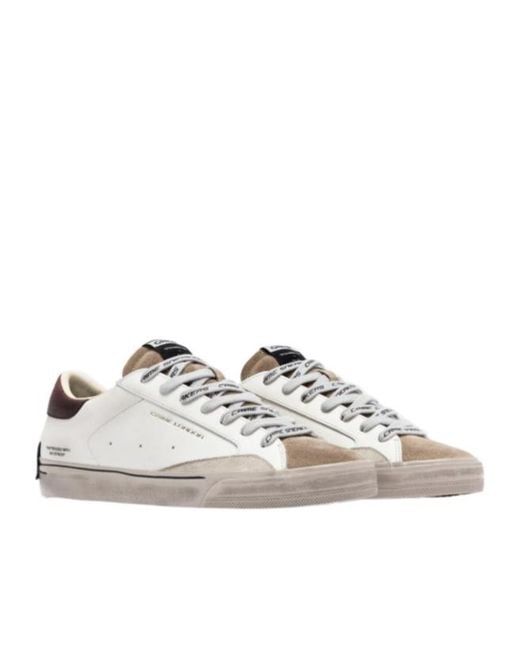 Crime London White Distressed 2.0 Mulberry for men