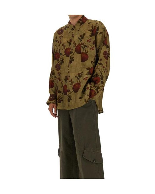 Uma Wang Green Long Sleeve Shirt for men