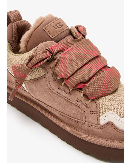 Ugg Brown Lowmel Lace-Up Sneakers