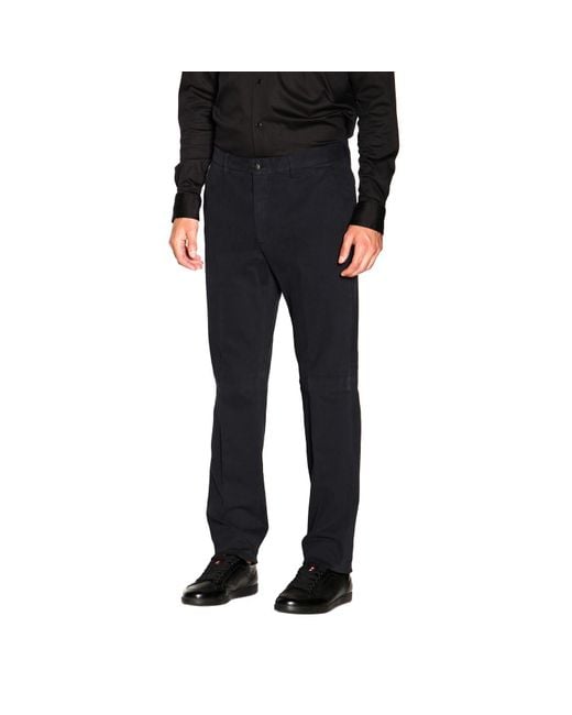 Zegna Black Casual Pants With Waist And Loop Straps for men