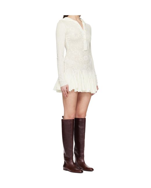Edward Cuming White Kitchen Madame Rat Stretch Mini Dress