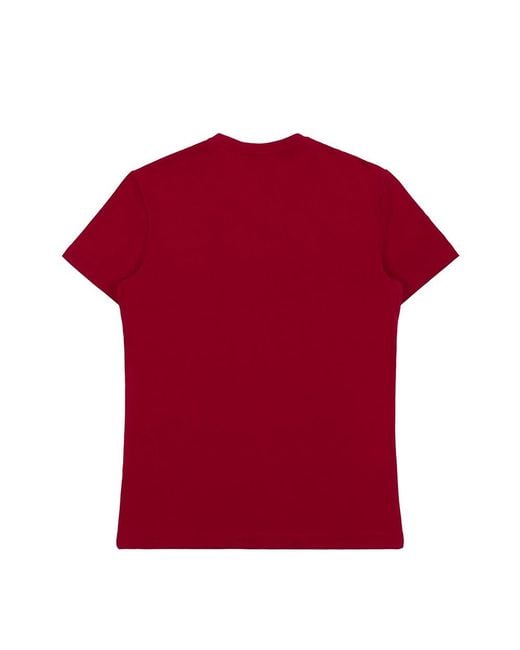 Armani Collezioni Red Round-Necked T-Shirt for men