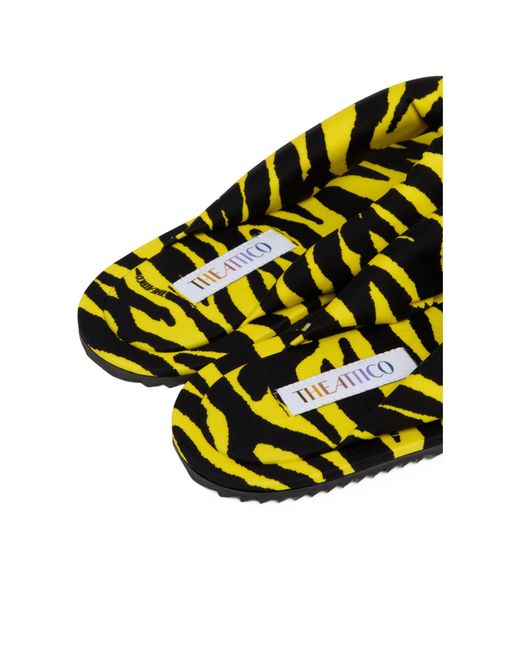 The Attico Yellow The Indie Thong Sandals