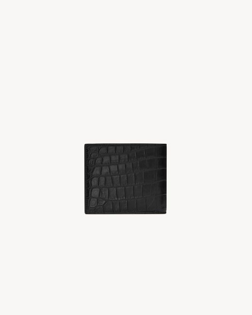 Saint Laurent Black Bifold Wallet for men