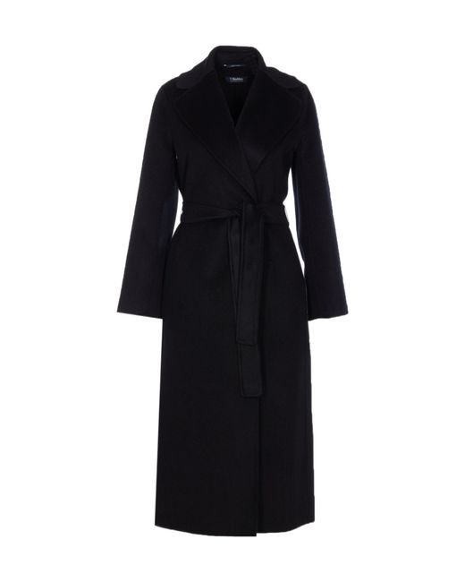 Max Mara Black 'S Paola Belted Coat