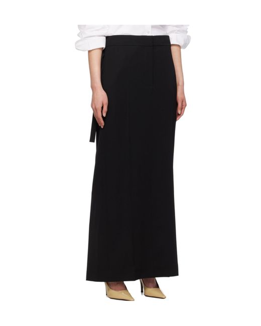 The Row Black Trevy Maxi Skirt