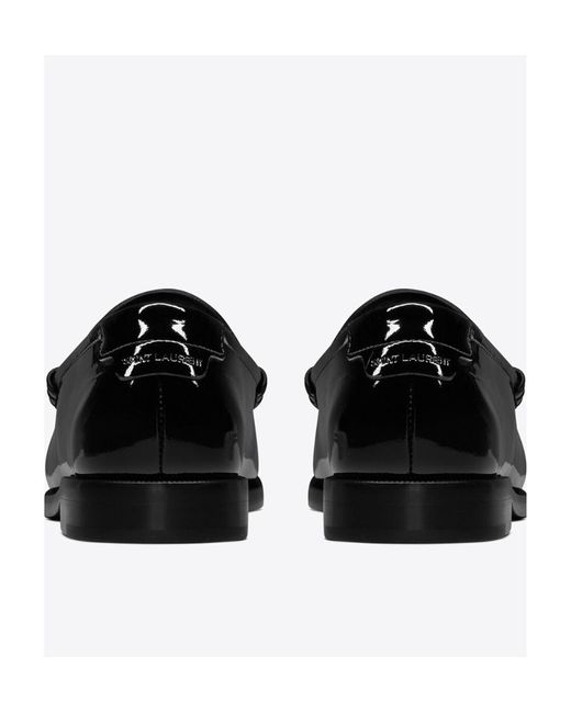 Saint Laurent Black Le Loafer Penny Slippers