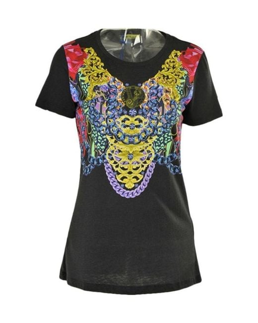 Versace Jeans Black Logo Detail T-Shirt