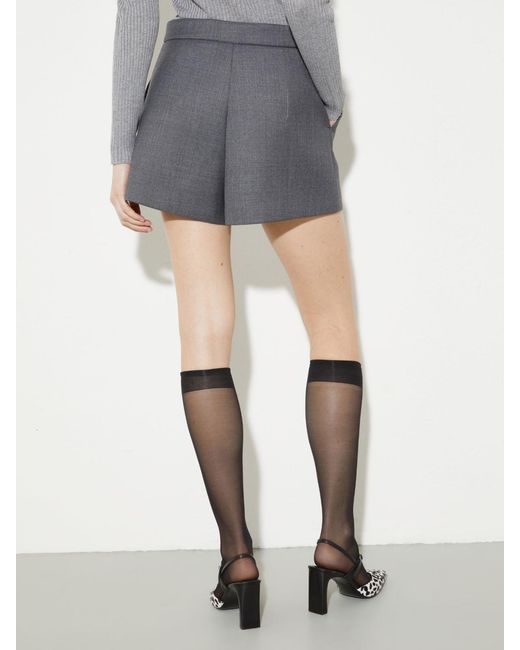 MAX&Co. Blue Wool Shorts