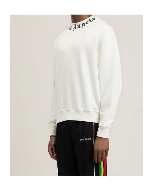 Palm Angels White Sweatshirts for men