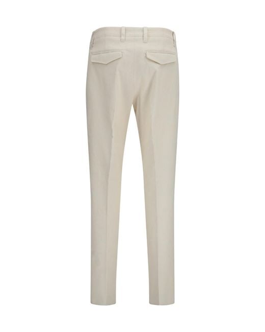 Lardini Gray Straight-Leg Trousers for men