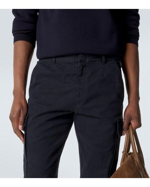 Ralph Lauren Blue Cotton-Blend Cargo Pants for men